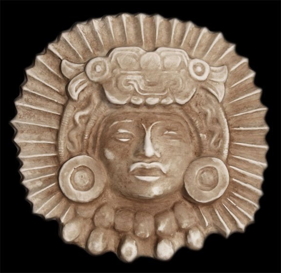 Inca King plaque sculpture