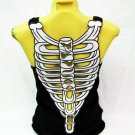 T-shirt Women shirt tank tops Sexy Skeleton Halloween Size M