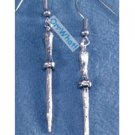 Magic Wand Silver Charms Earrings