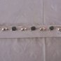 Silver and Green Turtle Bracelet