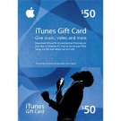 Gift card Itunes 50$ scan