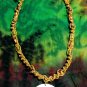 Orange Beaded Peace Sign Hemp