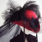 Steampunk tricorn red hat Red Queen