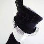 ''Little Witch Raven Poe'' Black Velvet Gothic Victorian Top Hat Riding Hat