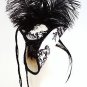 French Toile Mini tricorn hat fascinator 'The Lovers' Steampunk