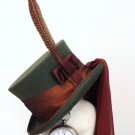 Steampunk Green and bronze top hat