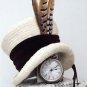 Mr Sandman Victorian Steampunk mad hatter hat - burning man cream & brown