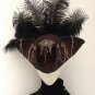 Key keeper brown & brass steampunk cockade tricorn hat