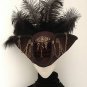 Key keeper brown & brass steampunk cockade tricorn hat