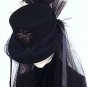 Neo Victorian Mourning Top hat Undertaker madame Kane
