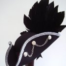 Sea Lord Nephan Steampunk Silver trim Tricorn Hat