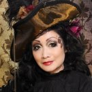 Lady Heath-keys Steampunk Black & Bronze Tricorn Hat