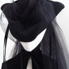 Black Hat Lady Fade's Bustle Tricorn Gothic Venice Masquerade