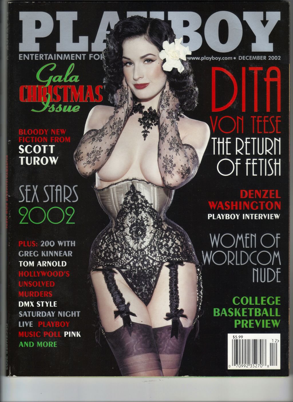 Playboy December 2002-Dita Von Teese.