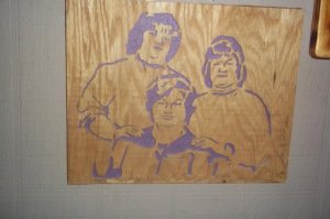2-3 people scroll saw portrait