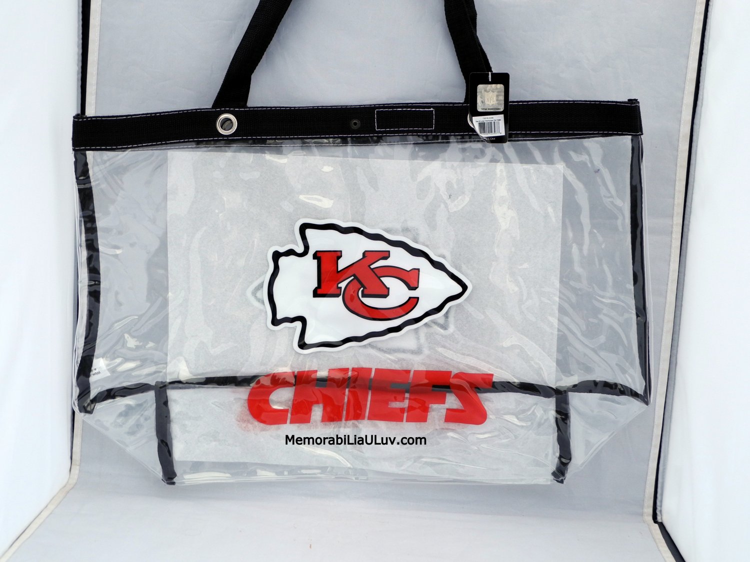 Kansas City Chiefs Clear Bag Tote Messenger Bag NFL