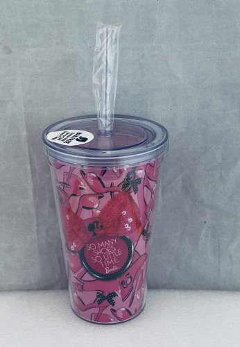 Barbie 18 oz. Acrylic Travel Cup Mug
