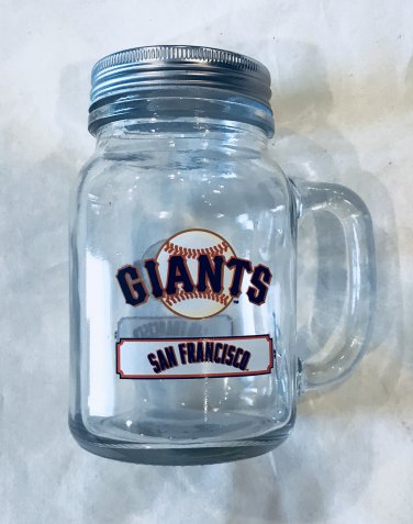 San Francisco Giants Mason Jar Mug 16oz MLB