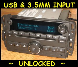 2009-2012 Chevy TAHOE Silverado GMC SIERRA CD Radio Ipod USB input & 3.5 AUX MP3