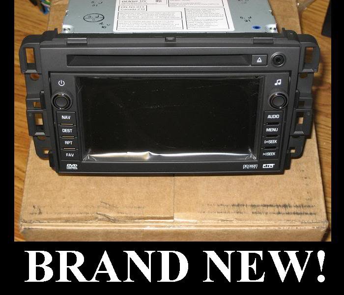 2007-2009 CHEVY SILVERADO NON BOSE NAVIGATION DVD RADIO