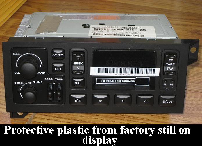 1986-2001 DODGE RAM TRUCK CASSETTE PLAYER RADIO STEREO