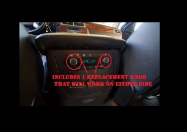 Replacement Rear Seat Entertainment Audio Radio Climate Heater Control Knob(1)