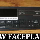 NEW / NOS 1990-1999 FORD MUSTANG F150 TAPE CASSETTE RADIO Front FACEPLATE