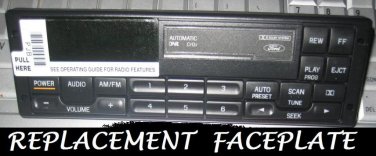 NEW REPLACEMENT FORD MUSTANG RANGER EXPLORER TAPE RADIO FACEPLATE CASSETTE