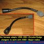 Jeep Grand Cherokee Chrysler Radio wiring harness adapter old 2 new 7-22pin+CD