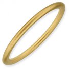Silver stackable ring with 18k yellow gold plate matte/satin finish