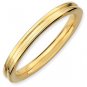 Silver stackable ring with 18k yellow gold plate