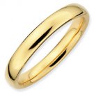 Silver stackable ring with 18k yellow gold plate