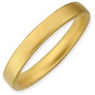 Silver stackable ring with 18k yellow gold plate satin/matte