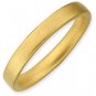 Silver stackable ring with 18k yellow gold plate satin/matte