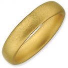 Silver stackable ring with 18k yellow gold plate satin/matte