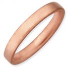 Silver stackable ring with 18k rose gold plate