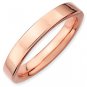 Silver stackable ring with 18k rose gold plate