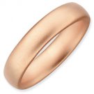 Silver stackable ring with 18k rose gold plate matte/satin finish