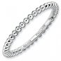 Silver stackable ring shiny