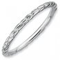 Silver stackable ring shiny