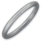 Silver stackable ring shiny