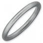 Silver stackable ring shiny