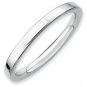 Silver stackable ring shiny