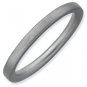 Silver stackable ring satin/matte finish