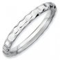 Silver stackable ring shiny