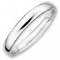 Silver stackable ring shiny