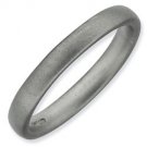 Silver stackable ring satin/matte finish