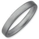 Silver stackable ring satin/matte finish