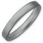 Silver stackable ring satin/matte finish
