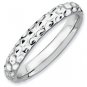 Silver stackable ring shiny